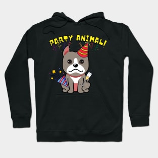 Party Animal - grey Dog Hoodie